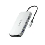 Orico XCR 12in1 USB-C Docking Station με HDMI 4K PD Ethernet και σύνδεση 2 Οθονών Γκρι