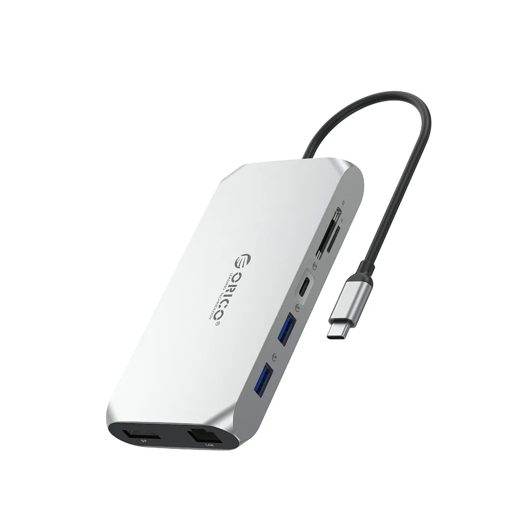 Orico XCR 12in1 USB-C Docking Station με HDMI/DisplayPort 4K PD Ethernet Ασημί Orico XCR 12in1 USB-C Docking Station με HDMI/DisplayPort 4K PD Ethernet Ασημί - Image 1