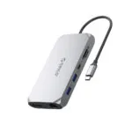 Orico XCR 12in1 USB-C Docking Station με HDMI/DisplayPort 4K PD Ethernet Γκρι