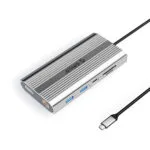 Orico XDR 12in1 USB-C Docking Station με HDMI 4K PD Ethernet Ασημί