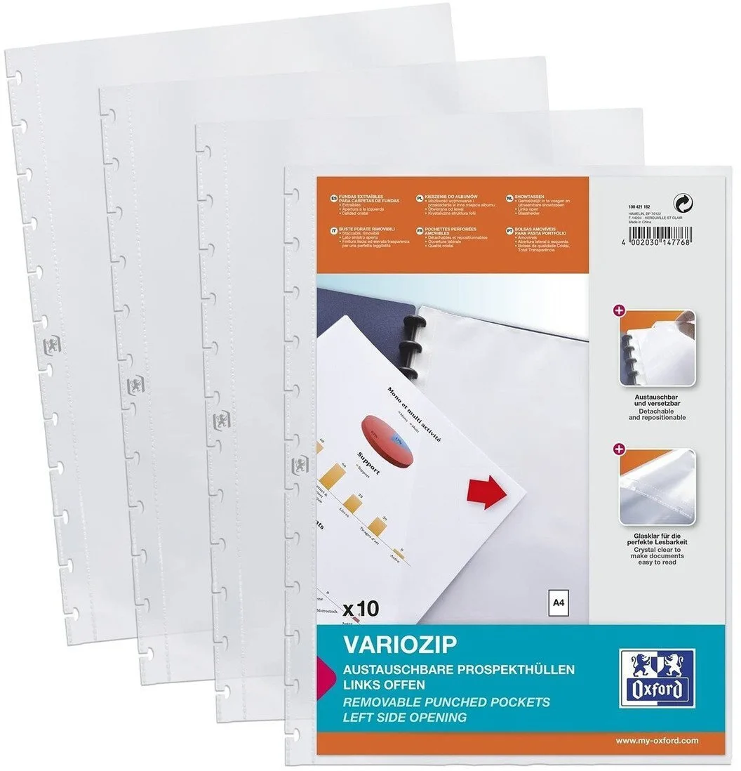 Oxford Prospectus Sleeves Special Covers Manageme A4 10pcs Oxford Prospectus Sleeves Special Covers Manageme A4 10pcs - Image 1