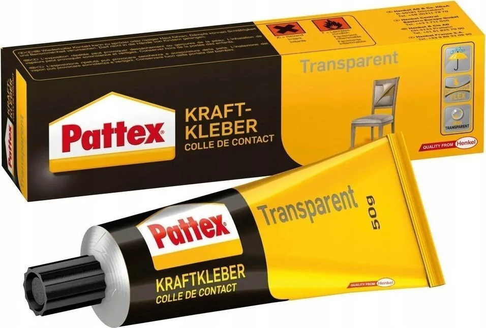 Packaging Adhesive Pattex Transparent Contact Glue Tube 50g Packaging Adhesive Pattex Transparent Contact Glue Tube 50g - Image 1