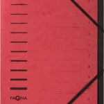 Pagna Servieta 12 Fächer 1-12 Rot