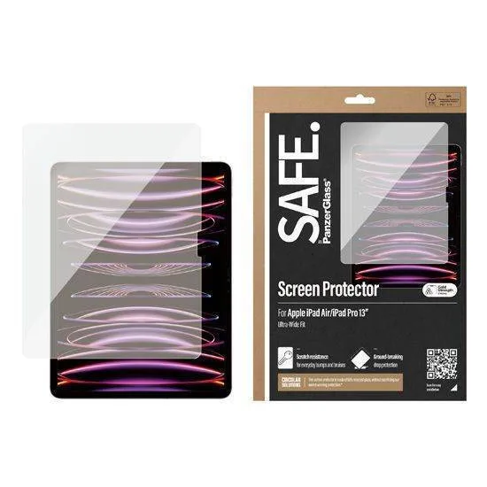 PanzerGlass 0.3mm Tempered Glass (Apple iPad Pro 13"(2024 - 7th gen - M4) & iPad Air 13"(2024 - 1st gen - M2)) SAFE95859 PanzerGlass 0.3mm Tempered Glass (Apple iPad Pro 13"(2024 - 7th gen - M4) & iPad Air 13"(2024 - 1st gen - M2)) SAFE95859 - Image 1