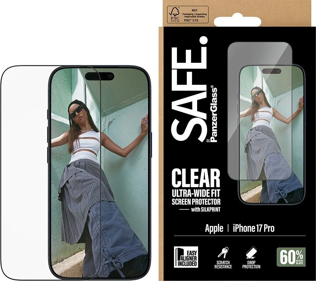 PanzerGlass Screen Protector Μαύρο (iPhone 17 / 17 Pro / 16 Pro) SA70102 PanzerGlass Screen Protector Μαύρο (iPhone 17 / 17 Pro / 16 Pro) SA70102 - Image 1