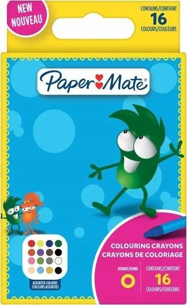 Paper Mate Σετ Κηρομπογιές με 16 Χρώματα Paper Mate Σετ Κηρομπογιές με 16 Χρώματα - Image 1