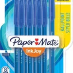Papermate Paper Mate Στυλό Διαρκείας Inkjoy 100 Καπάκι 8τμχ M Μπλε