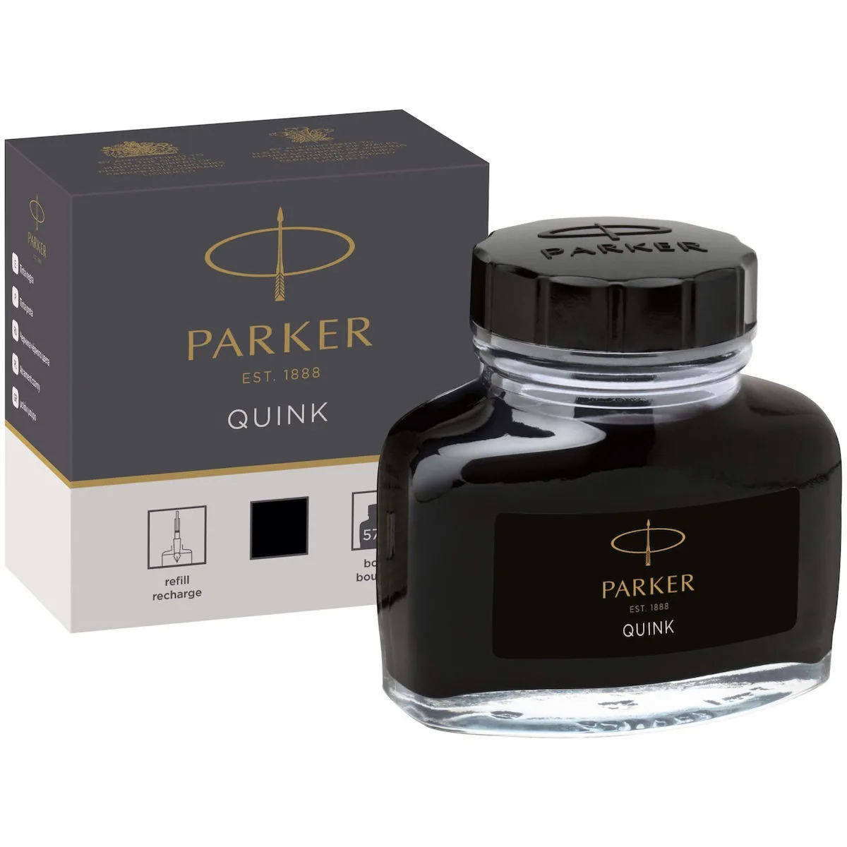 Parker Ανταλλακτικό Μελάνι για Στυλό Μαύρο 75ml 1185.2382.21 Parker Ανταλλακτικό Μελάνι για Στυλό Μαύρο 75ml 1185.2382.21 - Image 1