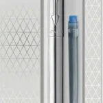 Parker Πένα Γραφής Medium Ασημί από Ατσάλι με Μπλε Μελάνι 1870805