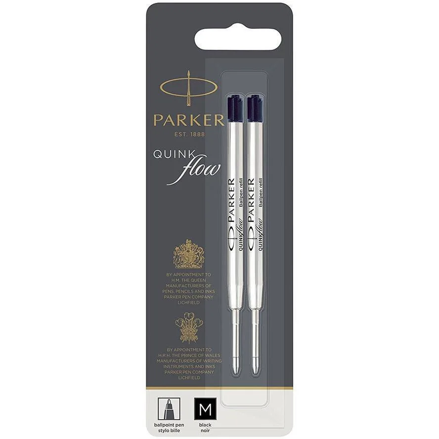 Parker Quinkflow 2 Ανταλλακτικά Μελάνια για Στυλό Medium Μαύρα 1950372 Parker Quinkflow 2 Ανταλλακτικά Μελάνια για Στυλό Medium Μαύρα 1950372 - Image 1