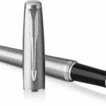 Parker Urban Core Πένα Γραφής Medium Ασημί από Ορείχαλκο με Μπλε Μελάνι 1931605