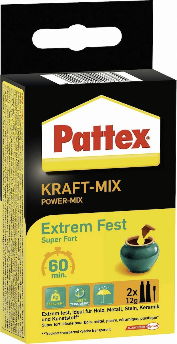 Pattex Glue Gun Pattex Zweicomponenten-kleber Kraft-mix 2 St X 12 G Pattex Glue Gun Pattex Zweicomponenten-kleber Kraft-mix 2 St X 12 G - Image 1