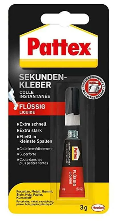 Pattex Super Glue Classic Liquid Wa97 Tube 3g Pattex Super Glue Classic Liquid Wa97 Tube 3g - Image 1