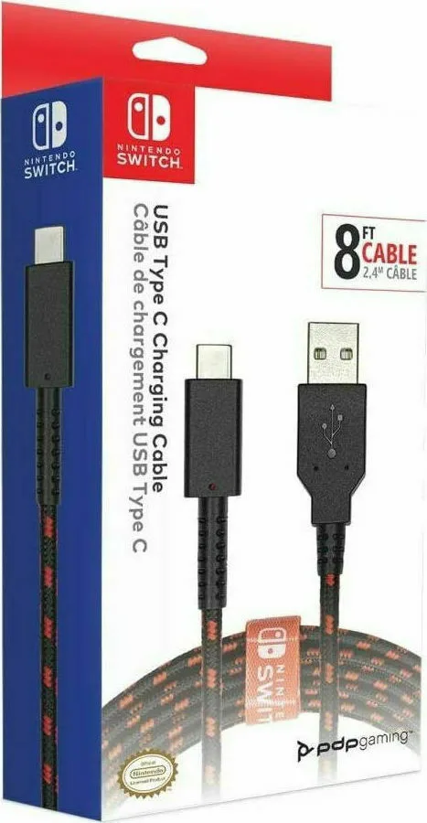 PDP USB Type C Charching Cable για Switch Μαύρο PDP USB Type C Charching Cable για Switch Μαύρο - Image 1