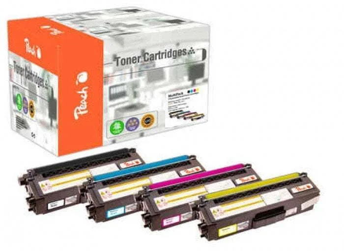 Peach 112066 Toner Cartridge 4 Pc S Compatible Black Cyan Magenta Yellow Peach 112066 Toner Cartridge 4 Pc S Compatible Black Cyan Magenta Yellow - Image 1