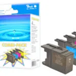 Peach 316331 Πακέτο Συμβατών Μελανιών Εκτυπωτή InkJet Brother LC-1280 Πολλαπλό (Color) / Μαύρο