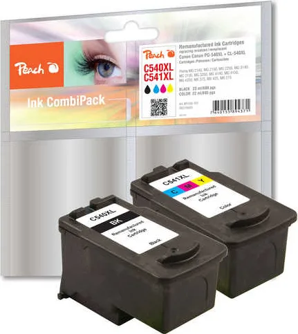 Peach C540XL-C541XL Πακέτο Συμβατών Μελανιών Εκτυπωτή InkJet Canon 21ml Πολλαπλό (Color) 2τμχ PI100-161 Peach C540XL-C541XL Πακέτο Συμβατών Μελανιών Εκτυπωτή InkJet Canon 21ml Πολλαπλό (Color) 2τμχ PI100-161 - Image 1