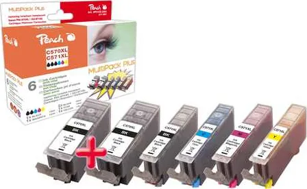 Peach C570XL/C571XL Πακέτο Συμβατών Μελανιών Εκτυπωτή InkJet Canon Πολλαπλό (Color) Peach C570XL/C571XL Πακέτο Συμβατών Μελανιών Εκτυπωτή InkJet Canon Πολλαπλό (Color) - Image 1