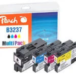 Peach Πακέτο Συμβατών Μελανιών Εκτυπωτή InkJet 321008 Μαύρο 4τμχ PI500-294