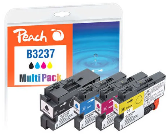 Peach Πακέτο Συμβατών Μελανιών Εκτυπωτή InkJet 321008 Μαύρο 4τμχ PI500-294 Peach Πακέτο Συμβατών Μελανιών Εκτυπωτή InkJet 321008 Μαύρο 4τμχ PI500-294 - Image 1