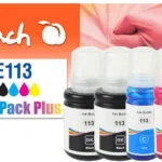 Peach Πακέτο Συμβατών Μελανιών Εκτυπωτή InkJet Epson 113 10ml Μαύρο 5τμχ PI200-891