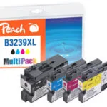 Peach Πακέτο Συμβατών Μελανιών Εκτυπωτή InkJet LC-3239XL 129ml Μαύρο 4τμχ PI500-301