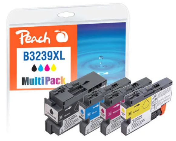 Peach Πακέτο Συμβατών Μελανιών Εκτυπωτή InkJet LC-3239XL 129ml Μαύρο 4τμχ PI500-301 Peach Πακέτο Συμβατών Μελανιών Εκτυπωτή InkJet LC-3239XL 129ml Μαύρο 4τμχ PI500-301 - Image 1