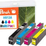 Peach Πακέτο Συμβατών Μελανιών Εκτυπωτή InkJet PI300 64ml Μαύρο 4τμχ PI300-744
