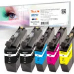 Peach Πακέτο Συμβατών Μελανιών Εκτυπωτή InkJet PI500 15ml Μαύρο 5τμχ PI500-225