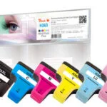 Peach Συμβατό Μελάνι Εκτυπωτή InkJet 0F319010 34ml Μαύρο 6τμχ PI300-507