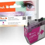 Peach Συμβατό Μελάνι Εκτυπωτή InkJet Brother LC-421XL 500 Σελίδων 10ml Ματζέντα 1τμχ PI500-375