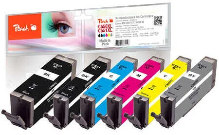 Peach Συμβατό Μελάνι Εκτυπωτή InkJet Canon PGI-550XL/CLI-551XL 685 Σελίδων 11ml Πολλαπλό (Color) 1τμχ PI100-368 Peach Συμβατό Μελάνι Εκτυπωτή InkJet Canon PGI-550XL/CLI-551XL 685 Σελίδων 11ml Πολλαπλό (Color) 1τμχ PI100-368 - Image 1