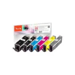 Peach Συμβατό Μελάνι Εκτυπωτή InkJet Canon PGI-570XL, CLI-571XL Πολλαπλό (Color) 1τμχ PI100-370