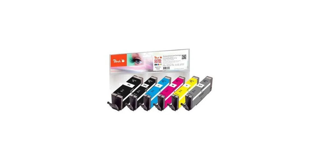 Peach Συμβατό Μελάνι Εκτυπωτή InkJet Canon PGI-570XL, CLI-571XL Πολλαπλό (Color) 1τμχ PI100-370 Peach Συμβατό Μελάνι Εκτυπωτή InkJet Canon PGI-570XL, CLI-571XL Πολλαπλό (Color) 1τμχ PI100-370 - Image 1