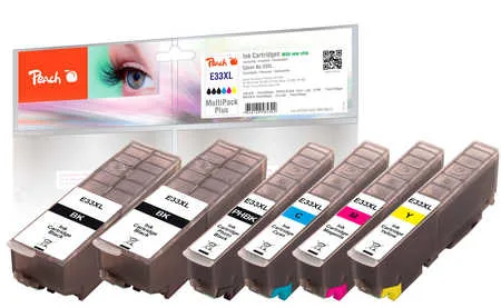 Peach Συμβατό Μελάνι Εκτυπωτή InkJet Epson 0F319672 24ml Μαύρο 6τμχ PI200-422 Peach Συμβατό Μελάνι Εκτυπωτή InkJet Epson 0F319672 24ml Μαύρο 6τμχ PI200-422 - Image 1