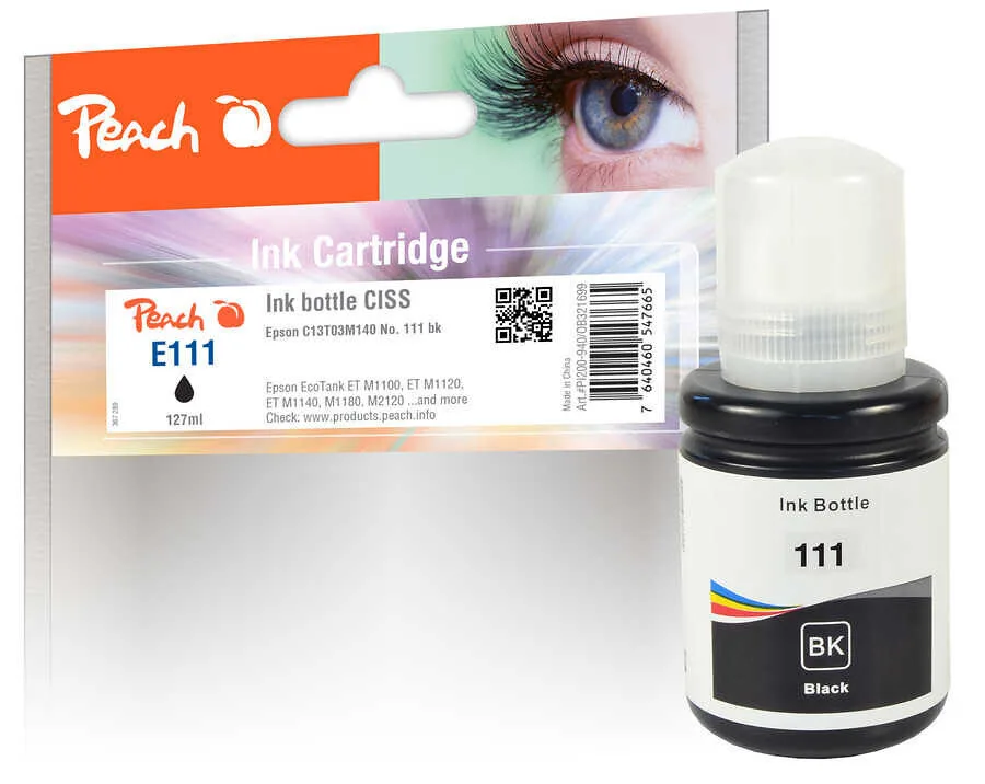Peach Συμβατό Μελάνι Εκτυπωτή InkJet Epson 127ml Κυανό 1τμχ PI200-940 Peach Συμβατό Μελάνι Εκτυπωτή InkJet Epson 127ml Κυανό 1τμχ PI200-940 - Image 1