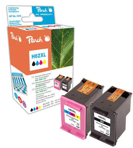 Peach Συμβατό Μελάνι Εκτυπωτή InkJet HP 510 Σελίδων 18ml Μαύρο 2τμχ PI300-671 Peach Συμβατό Μελάνι Εκτυπωτή InkJet HP 510 Σελίδων 18ml Μαύρο 2τμχ PI300-671 - Image 1
