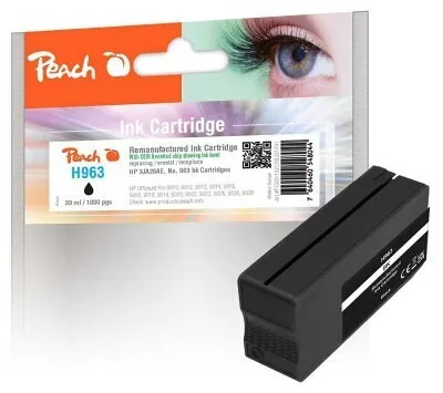 Peach Συμβατό Μελάνι Εκτυπωτή InkJet HP 963 21.5ml Μαύρο 1τμχ PI300-1021 Peach Συμβατό Μελάνι Εκτυπωτή InkJet HP 963 21.5ml Μαύρο 1τμχ PI300-1021 - Image 1