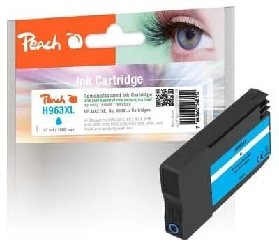 Peach Συμβατό Μελάνι Εκτυπωτή InkJet HP 963XL 22.77ml Κυανό 1τμχ PI300-1028 Peach Συμβατό Μελάνι Εκτυπωτή InkJet HP 963XL 22.77ml Κυανό 1τμχ PI300-1028 - Image 1