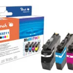 Peach Συμβατό Μελάνι Εκτυπωτή InkJet PI500 Μαύρο 4τμχ PI500-273