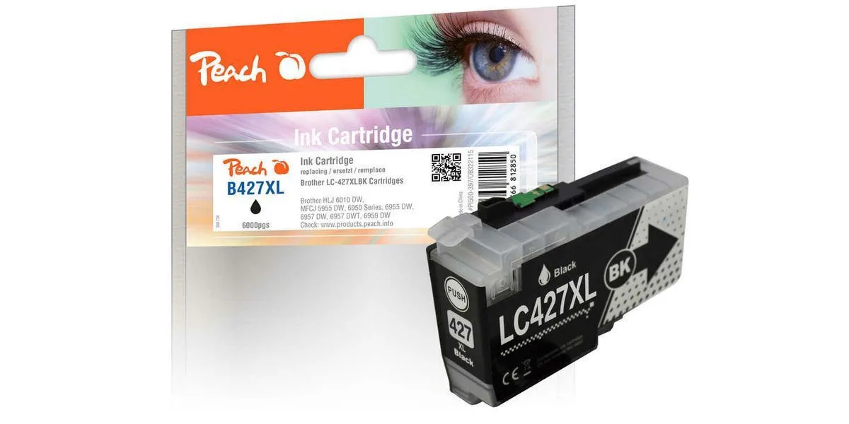 Peach Συμβατό Toner για Laser Εκτυπωτή Brother Brother Lc-427xl Μαύρο με Chip PI500-397 Peach Συμβατό Toner για Laser Εκτυπωτή Brother Brother Lc-427xl Μαύρο με Chip PI500-397 - Image 1