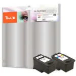 Peach Συμβατό Toner για Laser Εκτυπωτή Canon PG-510BK CL-511C Μαύρο (PI100-220)