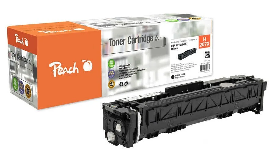 Peach Συμβατό Toner για Laser Εκτυπωτή HP 3150 Σελίδων Μαύρο (PT1244) Peach Συμβατό Toner για Laser Εκτυπωτή HP 3150 Σελίδων Μαύρο (PT1244) - Image 1