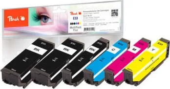 Peach E33 Πακέτο Συμβατών Μελανιών Εκτυπωτή InkJet Epson E33 Πολλαπλό (Color) 6τμχ PI200-487 Peach E33 Πακέτο Συμβατών Μελανιών Εκτυπωτή InkJet Epson E33 Πολλαπλό (Color) 6τμχ PI200-487 - Image 1