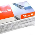 Peach Peach Drahtbinderücken 3:1 Easy-wire 34 Loop A4 8mm Silber