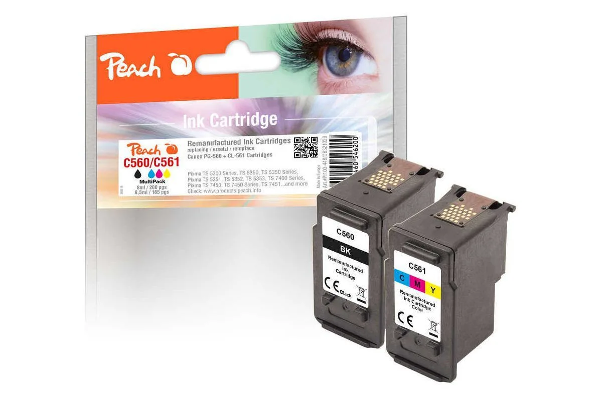 Peach PI100-448 Πακέτο Συμβατών Μελανιών Εκτυπωτή InkJet Canon 165 Σελίδων Μαύρο 1τμχ Peach PI100-448 Πακέτο Συμβατών Μελανιών Εκτυπωτή InkJet Canon 165 Σελίδων Μαύρο 1τμχ - Image 1