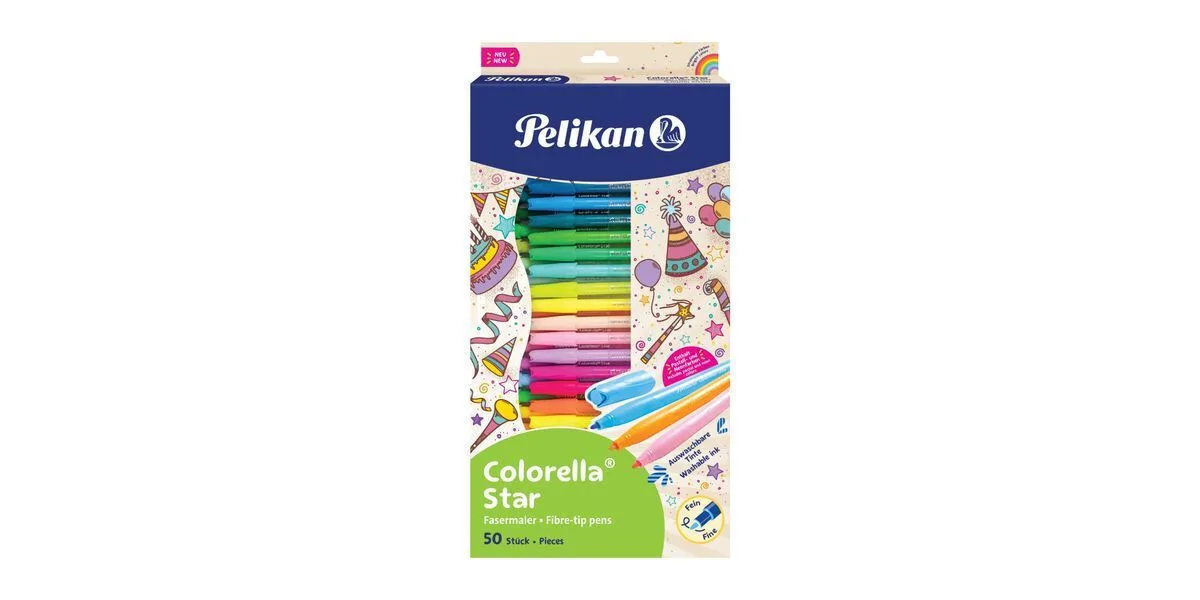 Pelikan Μαρκαδόροι Ζωγραφικής Λεπτοί, Πλενόμενοι Σετ 50 χρώματα Pelikan Μαρκαδόροι Ζωγραφικής Λεπτοί, Πλενόμενοι Σετ 50 χρώματα - Image 1