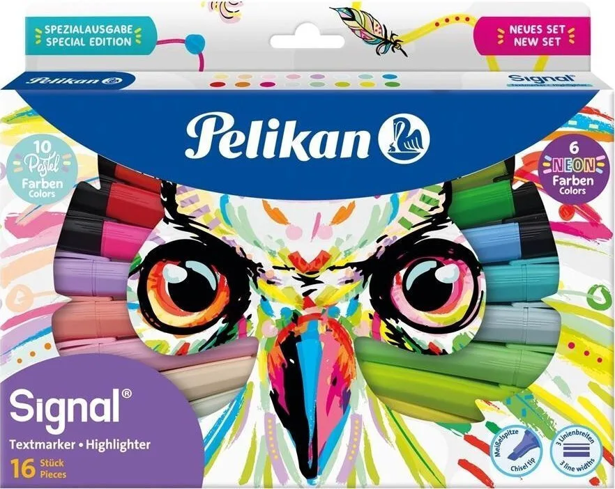 Pelikan Μαρκαδόροι Ζωγραφικής Σετ 16 χρώματα Pelikan Μαρκαδόροι Ζωγραφικής Σετ 16 χρώματα - Image 1