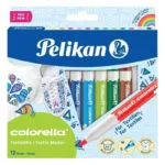 Pelikan Μαρκαδόροι Σχολικοί 12 Χρωμάτων Colorella Υφάσματος 814584 4012700814586