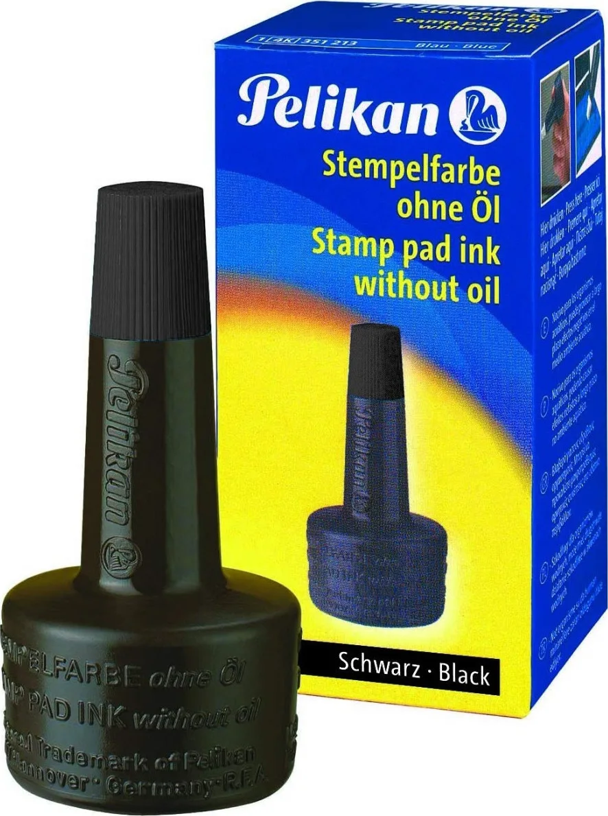 Pelikan Μελάνι για Ταμπόν Σφραγίδας Μαύρο Μελάνι Ταμπόν Μαύρο 28ml 351197 Pelikan Μελάνι για Ταμπόν Σφραγίδας Μαύρο Μελάνι Ταμπόν Μαύρο 28ml 351197 - Image 1